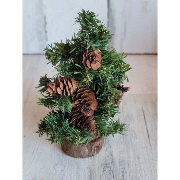 Miniature Pinecone pine tree Christmas Xmas figure home decor - Picture 4 of 5